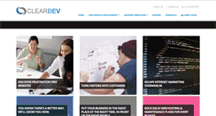 Desktop Screenshot of cleardev.com