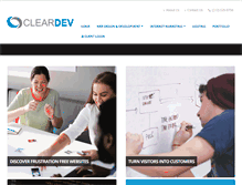 Tablet Screenshot of cleardev.com